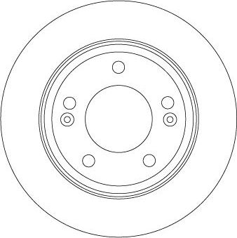 Тормозной диск TRW задний для Kia Niro I 2016-2026. Артикул DF6937