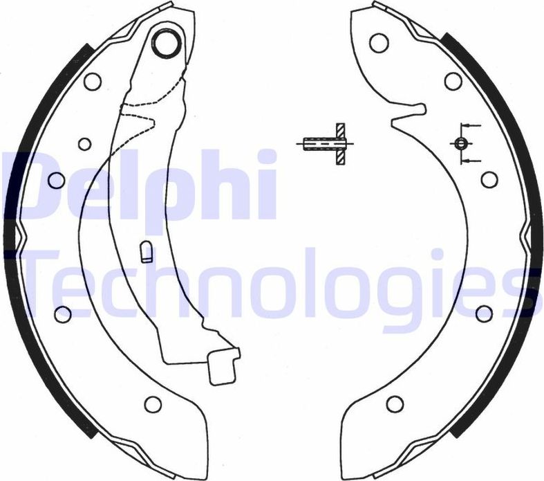 Тормозные колодки Delphi. Артикул LS1716