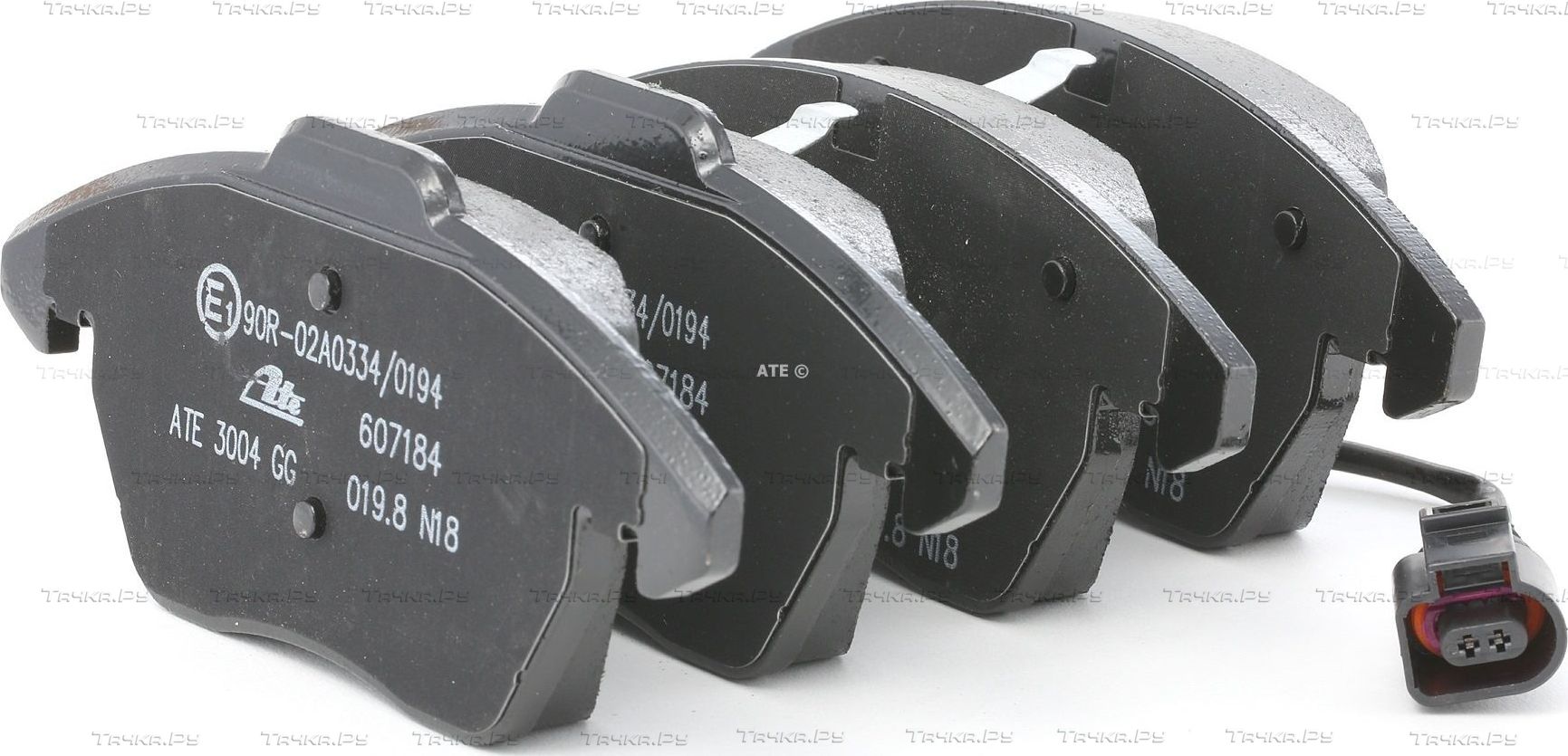 Тормозные колодки ATE передние для SEAT Toledo III 2004-2009. Артикул 13.0460-7184.2