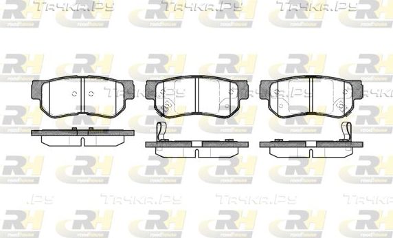 Тормозные колодки RoadHouse задние для Kia Optima III 2010-2015. Артикул 2746.02