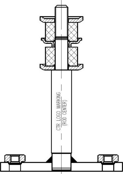 Стойка (тяга) стабилизатора CTR передняя для Mitsubishi L200 III 1996-2007. Артикул CL1046
