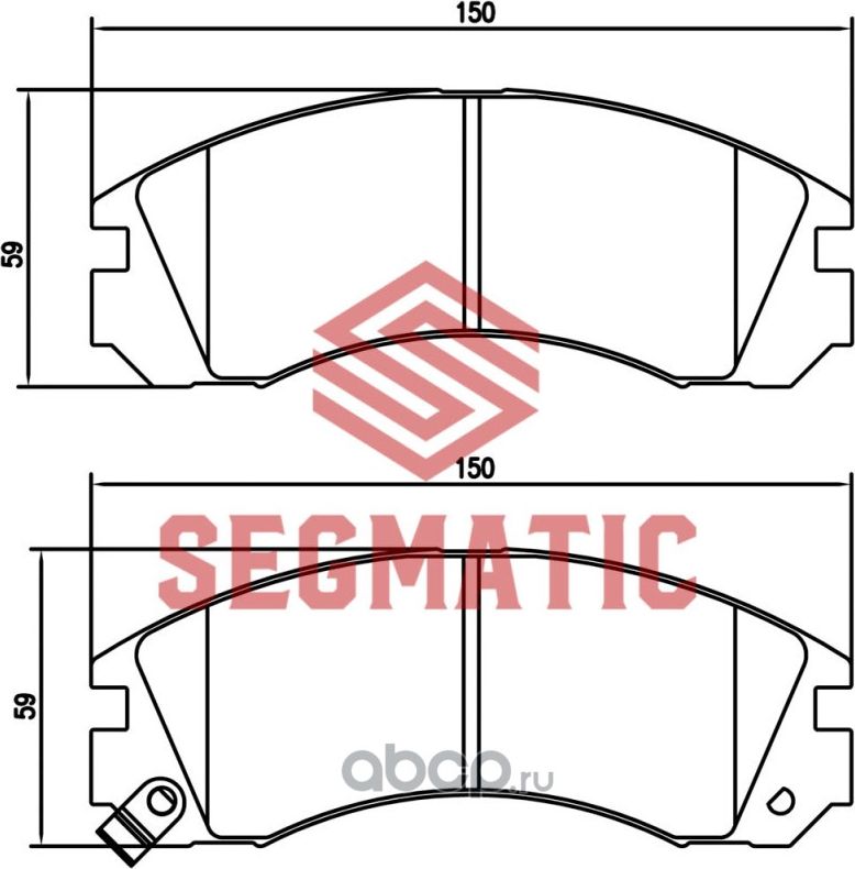 SGBP2571 Колодка торм диск пер Mitsubishi Outlander 2.0 2012-Mitsubishi Outlande (Segmatic) Segmatic. Артикул SGBP2571