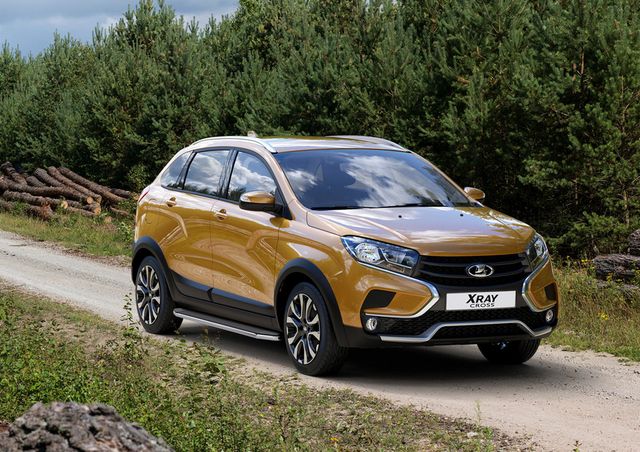 Пороги алюминиевые Rival Premium для Lada Xray Cross 2018-2026. Артикул A173ALP.6005.1