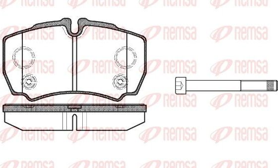 Тормозные колодки Remsa задние для Ford Transit VII 2006-2014. Артикул 0849.10