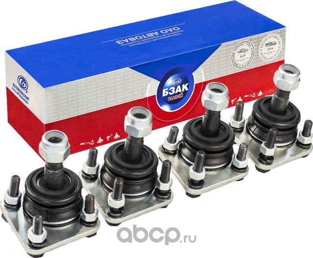 ШАРОВАЯ ОПОРА 2123 ШЕВРОЛЕ-НИВА (К-Т) (4 ОПОРЫ, КРЕПЁЖ) ПРОФИ БЗАК (Bzak). Артикул 90652702