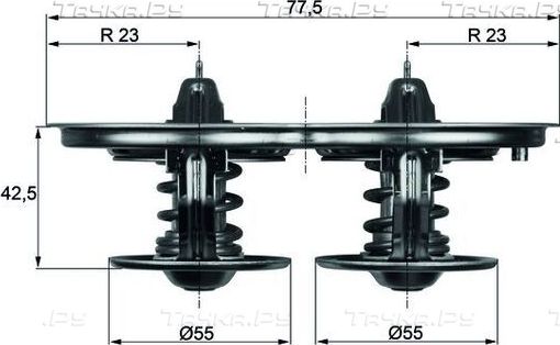 Термостат Mahle Behr. Артикул TX 32 71D