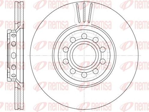 Тормозной диск Remsa. Артикул 6596.10