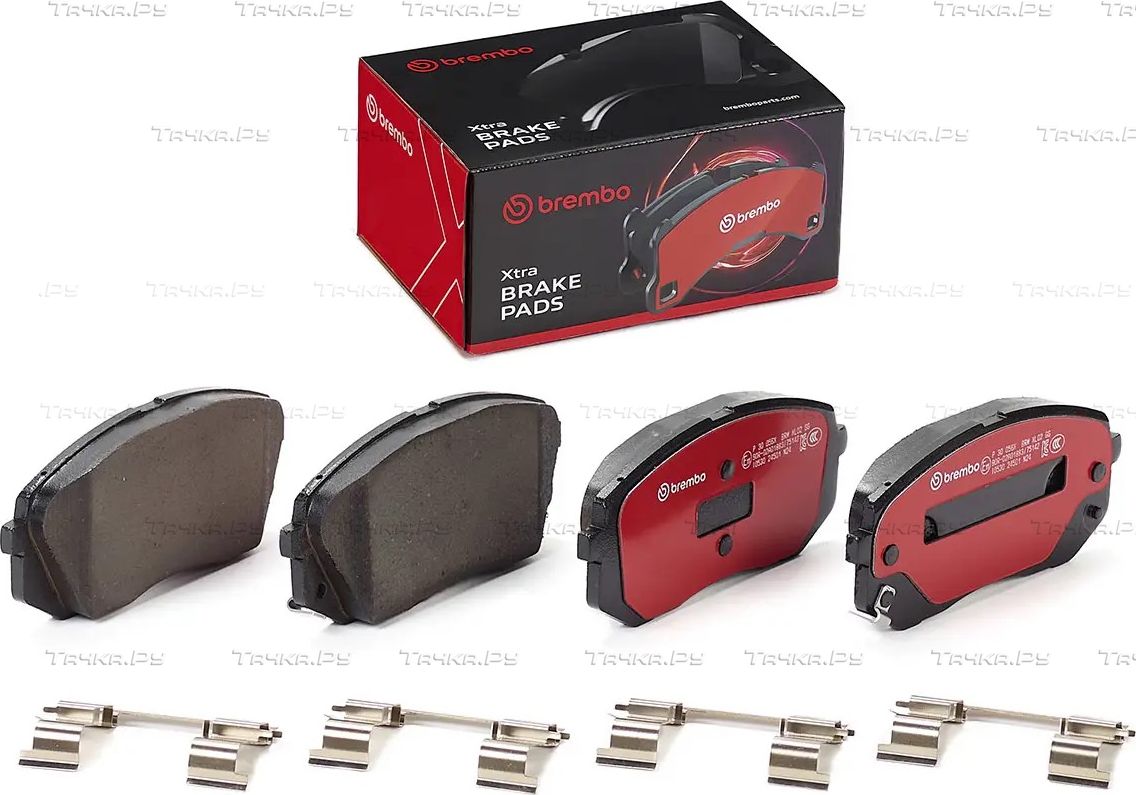 Тормозные колодки Brembo XTRA LINE передние для Kia Optima IV 2015-2026. Артикул P 30 056X