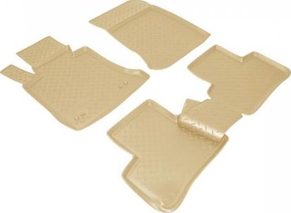 Коврики Норпласт для салона Mercedes-Benz GLK-Класс X204 2008-2015. БЕЖЕВЫЕ. Артикул NPL-Po-56-40Beige