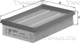 Воздушный фильтр Mahle. Артикул LX 624