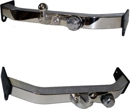 Фаркоп Baltex для Toyota Land Cruiser 100 VX 1998-2007 с накладкой из нержавеющей стали. Фланцевое крепление. Артикул Y08E