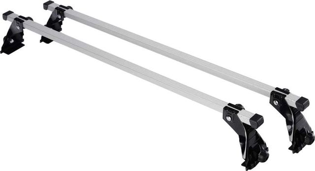 Багажник на крышу Атлант Эконом (без опоры на крышу) креп. на штатные места для Renault Logan I седан 2004-2013 (Прямоугольные дуги). Артикул 8909