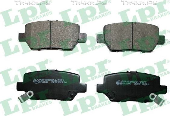 Тормозные колодки LPR. Артикул 05P2226