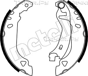 Тормозные колодки Metelli задние для Fiat Punto I 1993-2000. Артикул 53-0066