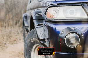 Подиумы противотуманных фар Русская Артель для Mitsubishi Pajero Sport I 1998-2004. Артикул EM-195102
