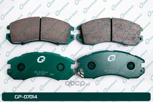 Колодки тормозные дисковые (G-Brake). Артикул GP07014