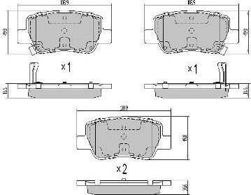 Тормозные колодки Fremax. Артикул FBP-0861