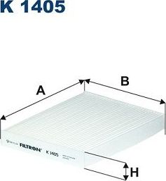 Салонный фильтр Filtron. Артикул K 1409
