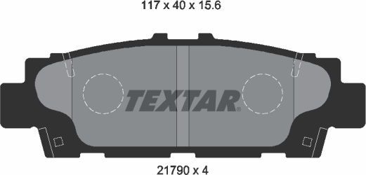 Тормозные колодки Textar. Артикул 2179001