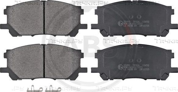 Тормозные колодки ABS передние для Toyota Harrier II (XU30) 2003-2013. Артикул 37458