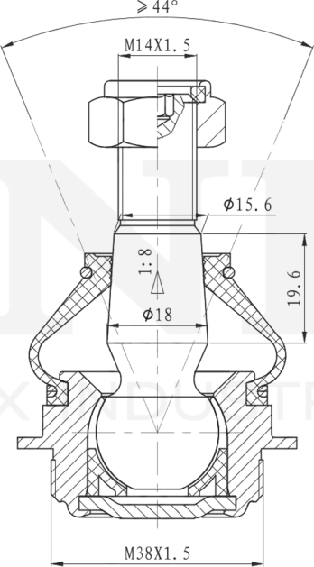 Опора шаровая (Unio). Артикул SSP-20069