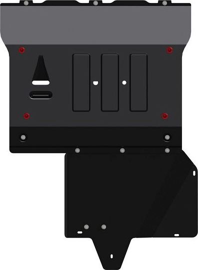 Защита Шериф (2 мм) для картера и КПП Mercedes-Benz V-Класс 2014-2026. Артикул 13.4562