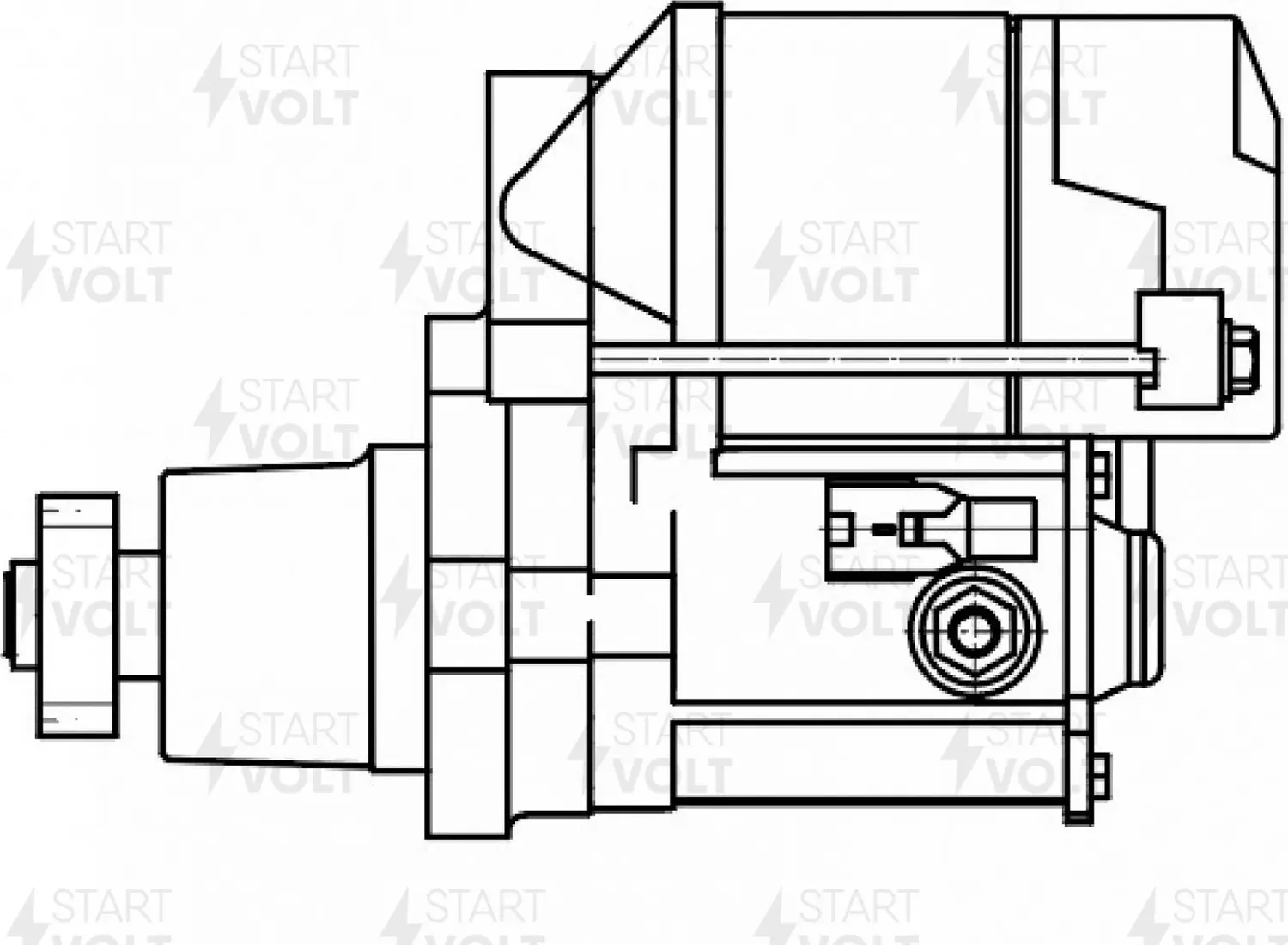 Стартер TOYOTA RAV 4 II 1.8 01-/ COROLLA 1.6 00-02/ COROLLA 1.8 05- 1.4кВт. (Startvolt). Артикул LSt 1957