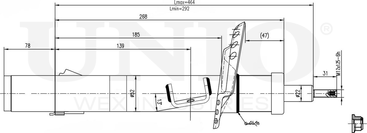 Амортизатор подвески (Unio). Артикул SAB-10042