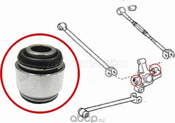 Сайлентблок плавающий под поперечную тягу TOYOTA (SAT). Артикул ST4221020010