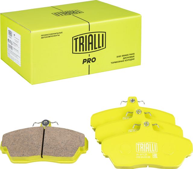 Тормозные колодки Trialli (Керамика) передние для ГАЗ ГАЗель 1993-2013. Артикул PF 971CR