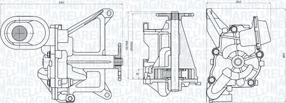 Масляный насос Magneti Marelli для Citroen DS4 2011-2015. Артикул 351516000051