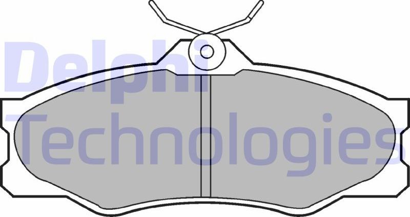 Тормозные колодки Delphi (Low-Metallic). Артикул LP548