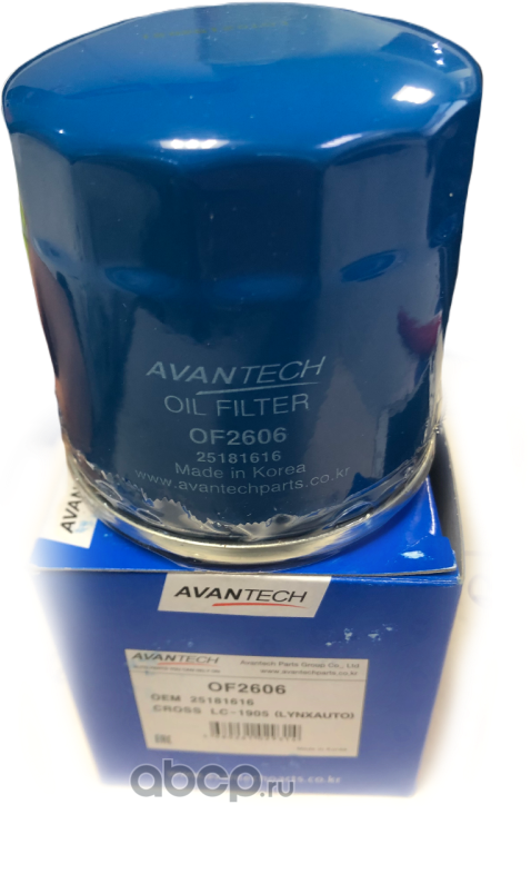 Фильтр масляный (Avantech). Артикул OF2606