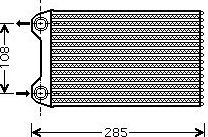 Радиатор отопителя (печки) AVA для Audi S4 II (B6) 2003-2004. Артикул AI6254