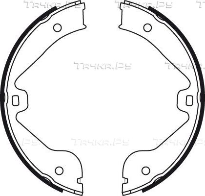Тормозные колодки TRW задние для Honda Jazz I 2002-2008. Артикул GS8717