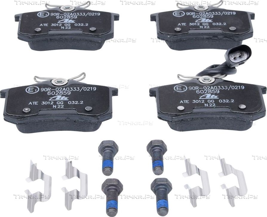 Тормозные колодки ATE задние для Ford Galaxy I 2000-2006. Артикул 13.0460-2859.2