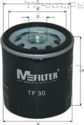 Масляный фильтр MFilter для Skoda Favorit 1989-1997. Артикул TF 30