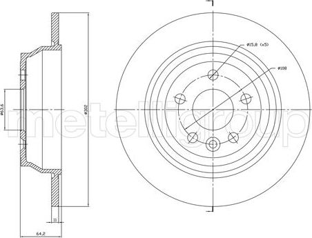 Тормозной диск Trusting. Артикул DF1779