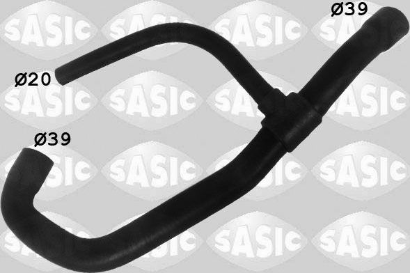 Патрубок радиатора (системы охлаждения) Sasic нижний для Volkswagen LT II 1996-2006. Артикул 3406114