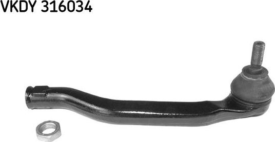 Наконечник рулевой тяги SKF. Артикул VKDY 316034