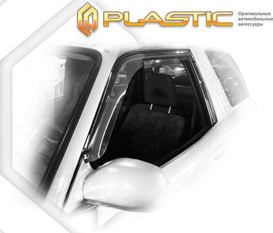 Дефлекторы СА Пластик для окон (Classic полупрозрачный) Toyota Rav4 3-дв. 1994-1999. Артикул 2010030313221
