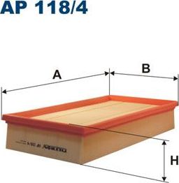 Воздушный фильтр Filtron. Артикул AP 118/4