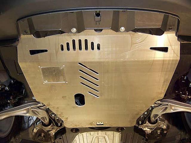 Защита алюминиевая АВС-Дизайн для картера и КПП Honda Jazz II 2008-2014. Артикул 09.05ABC