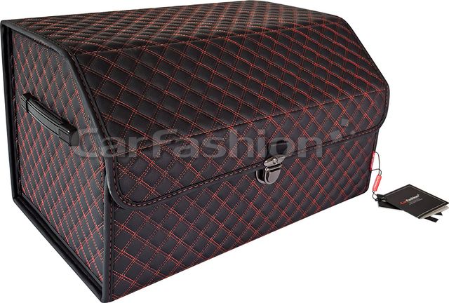 Органайзер CarFashion в багажник TREVEL Черный/Красный. Артикул 45045