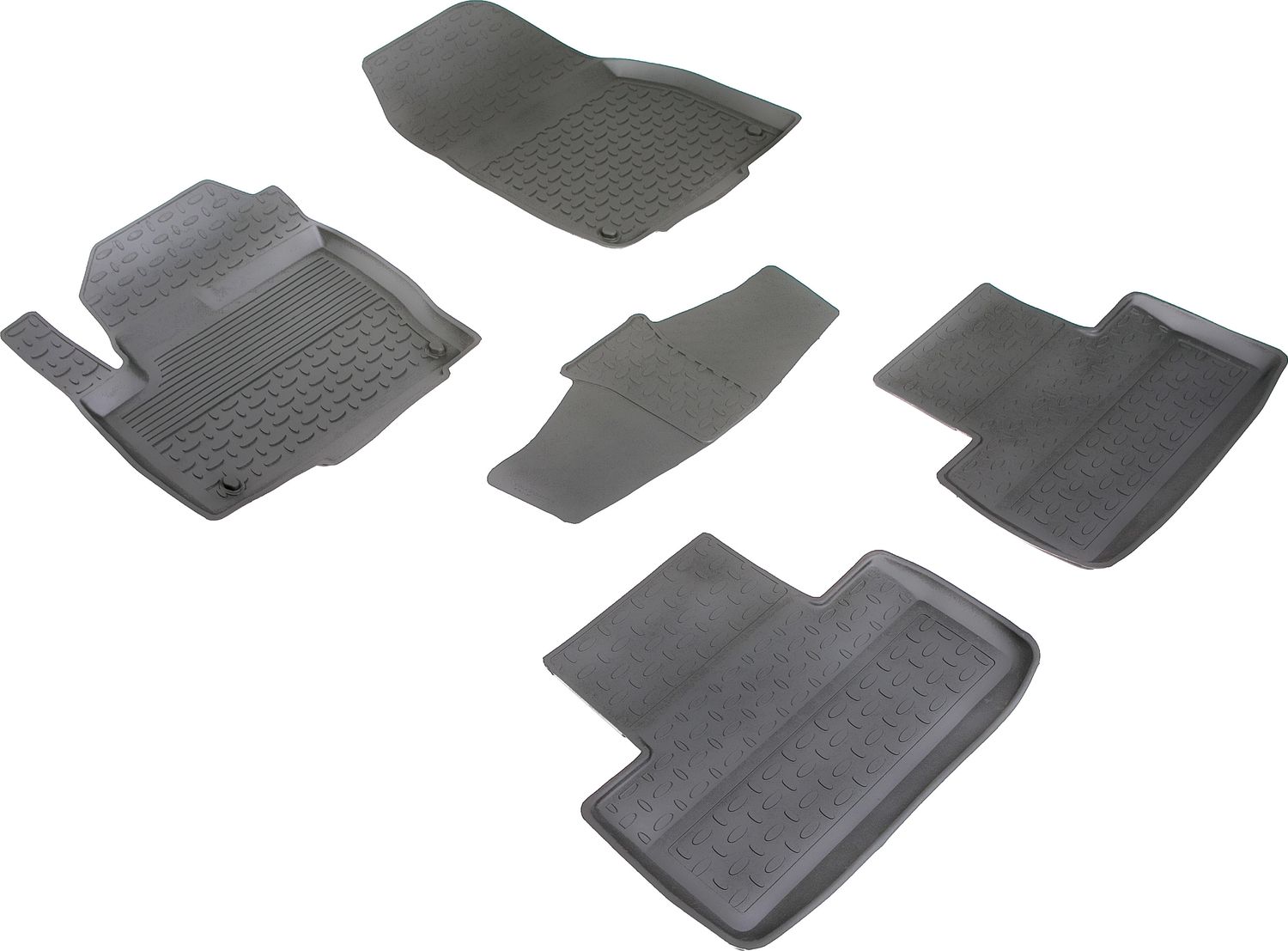 Коврики резиновые Seintex с высоким бортиком для салона Land Rover Range Rover Evoque 2011-2026. Артикул 85322