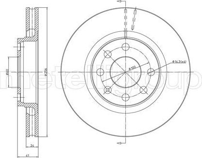 Тормозной диск Trusting. Артикул DF288