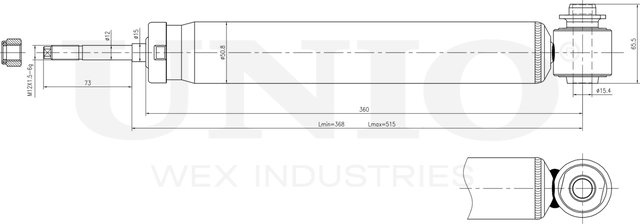 Амортизатор подвески (Unio). Артикул SAB-10690