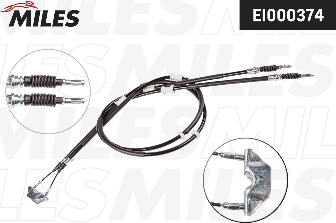 Трос ручника (тросик ручного тормоза) Miles. Артикул EI000374