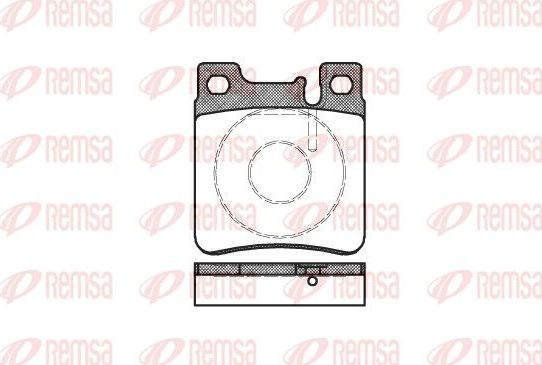 Тормозные колодки Remsa. Артикул 0407.00