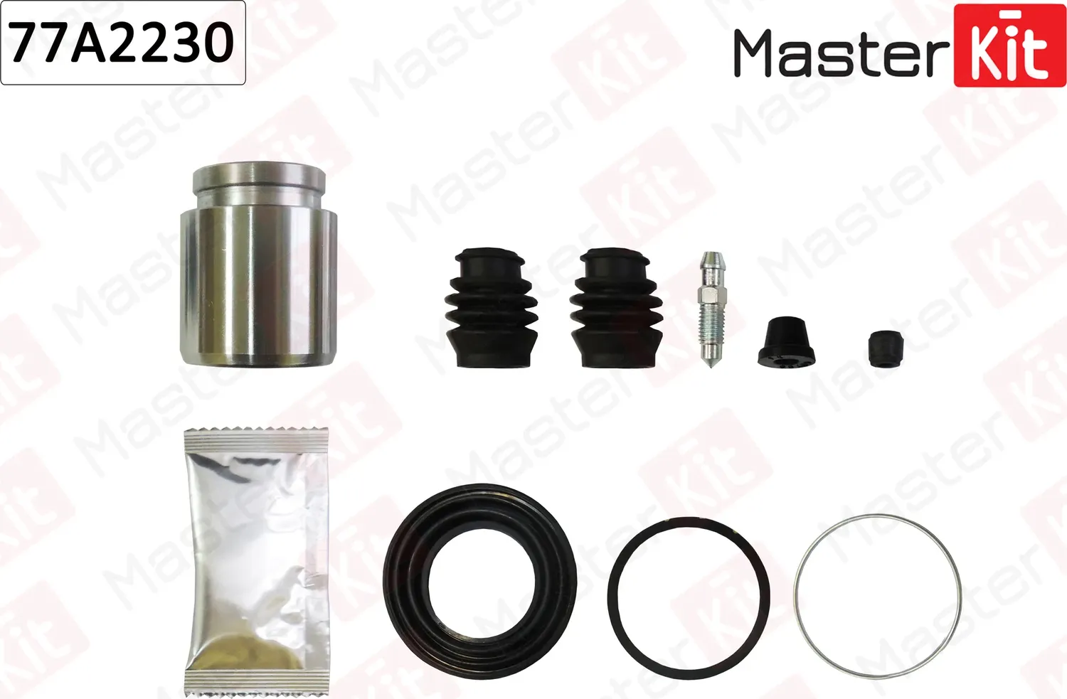 Ремкомплект тормозного суппорта+поршень SUBARU LEGACY IV 09-03->, LEGACY III (Master KIT). Артикул 77A2230